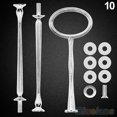 thumbnail image 2 of Accent Plates,2 or 3 Tier Cake Stand Fittings Hardware Holder for Wedding and Party - Multi-Style 2 Or 3 Tier Plate Handle Fitting Hardware Rod Tool Cake Plate Stand, 2 of 8