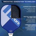 thumbnail image 3 of Pickleball Paddle Carbon Fiber Pickle Ball Rackets For Pros, Lightweight Graphite & Carbon Fiber Paddles With Honeycomb Core, 2 Paddels, 4 Balls & Carry Bag (PR4700/4900), 3 of 5