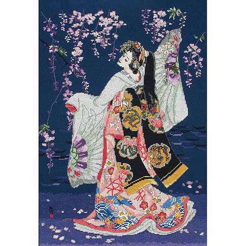 Maia Counted CrossStitch Kit, Sagi No Mai