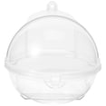 thumbnail image 1 of Transparent Plastic Bird Bath Box for Cage Use Easy to Clean and Lightweight 7.87"x3.94"x3.94", 1 of 9