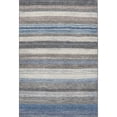 thumbnail image 2 of Addison Rugs Mayfield Premium Machine Washable Transitional Stripes Denim Rectangle Rug, 2'6" X 3'10" Machine Washable Transitional Stripes Denim Oversized Sherpa Throw Blanket, 2 of 7