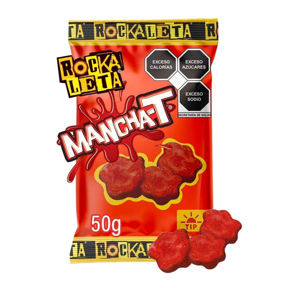 Gomitas Sonric's Rockaleta Mancha-T enchiladas sabor piña y mandarina 50 g