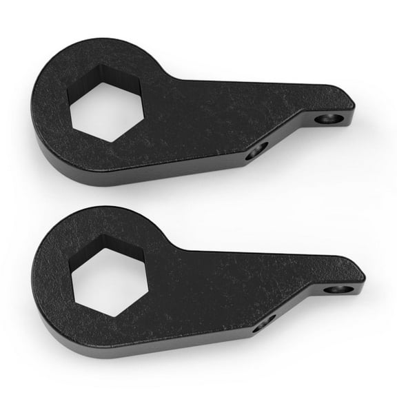 RockTrix Adjustable 1" to 3" Steel Torsion Bar Keys, Compatible with 1982-2004 Chevrolet S-10 S10 4WD and GMC S-15 S15 4WD 4x4, Suspension Lift Level Leveling Kit, Black