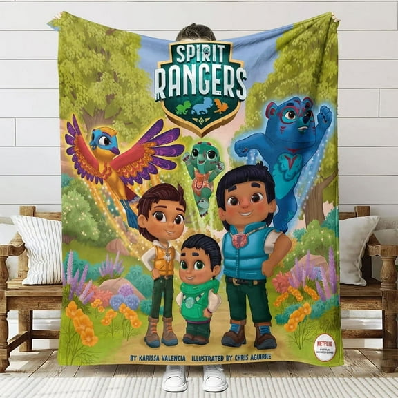 Spirit Rangers Throw Blanket Gifts for Fans Lover Girls Boys Women Present Hoodie Him Bed 60"x80"