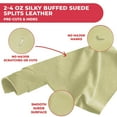 thumbnail image 6 of ELW Premium Suede Cowhide 2-4 oz 1-1.6mm - Soft Full Grain Pre-Cut Side Leather - 2-4 SQ FT 4 PCS,Camel - USA Made Silky Buffed Suede Fabric Leather for Car Upholstery, Crafts, Garments, Furniture, 6 of 9
