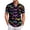 #0A Black, variant on Men's Halloween Themed Tops Scary Web Graphic Printed Short Sleeve Button Down T-Shirt Relaxed Fit Festive Comfy Casual Daily Tees,3XL,Black