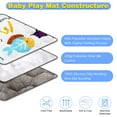 thumbnail image 5 of Non-Slip Baby Play Mat TeqHome 50x50" Foldable Playpen Mat Machine Washable Baby Crawling Mat for Babies Toddler Play Tummy Time (S, Animal), 5 of 12