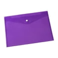 thumbnail image 1 of Sidaley Organizador de carpetas transparente impermeable de 10 piezas para documentos almacenamiento portátil transparente elegante Carpetas de archivos púrpura transparente 18 A4, 1 of 6