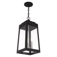 thumbnail image 2 of 20857-04 Livex Lighting Oslo - 3 Light Outdoor Pendant Lantern in Mid Century Modern Style - 8.25 Inches wide by 19.75 Inches high-Black Finish, 2 of 11