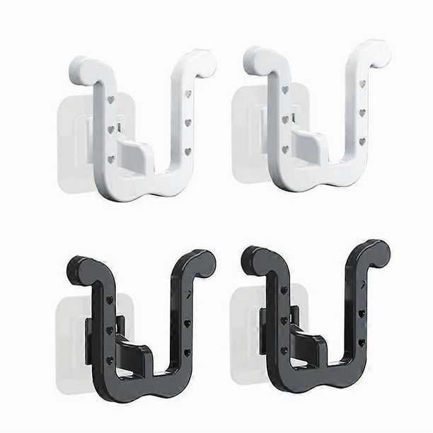 4PCS Wall Mounted Shoe Rack, Slipper Holder Slippers Organizer Self Adhesive Shoe Rack for Door Clos