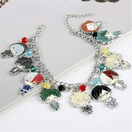 High Grade Anime My Hero Academia Multi Character Pendant Charm Bracelets & Bangles for Fans Souvenir Gifts Jewelry