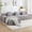 Light Grey, variant on YERAIRR 118" Modern Modular Sectional Sofa with Ottoman, Corduroy Fabric, Beige, 4-Seat Configurable Couch for Living Room