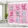 thumbnail image 5 of Ambesonne Anime Shower Curtain, Funny Japanese Doodle, 69"Wx75"L, Purple Pink Blue, 5 of 5