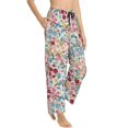 thumbnail image 2 of Xecao Trendy Floral Design Women's Straight Lounge Pajama Pants: The Epitome of Relaxed Sleepwear, 2 of 9