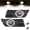 W/ Fog Light, variant on Kojem Fog Light Bezel Pair for 2010-2016 Cadillac SRX Replaces 25778388 25778389 GM1038125 GM1039125 Bumper Driving Fog Lamps Cover L&R Side Black & Silvery
