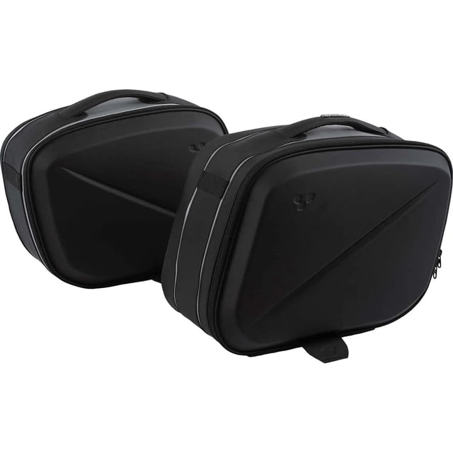 Can-Am On-Road OEM Semi-Rigid Rear Side Cargo Travel Bags in Black for All Spyder RT models, 219400169