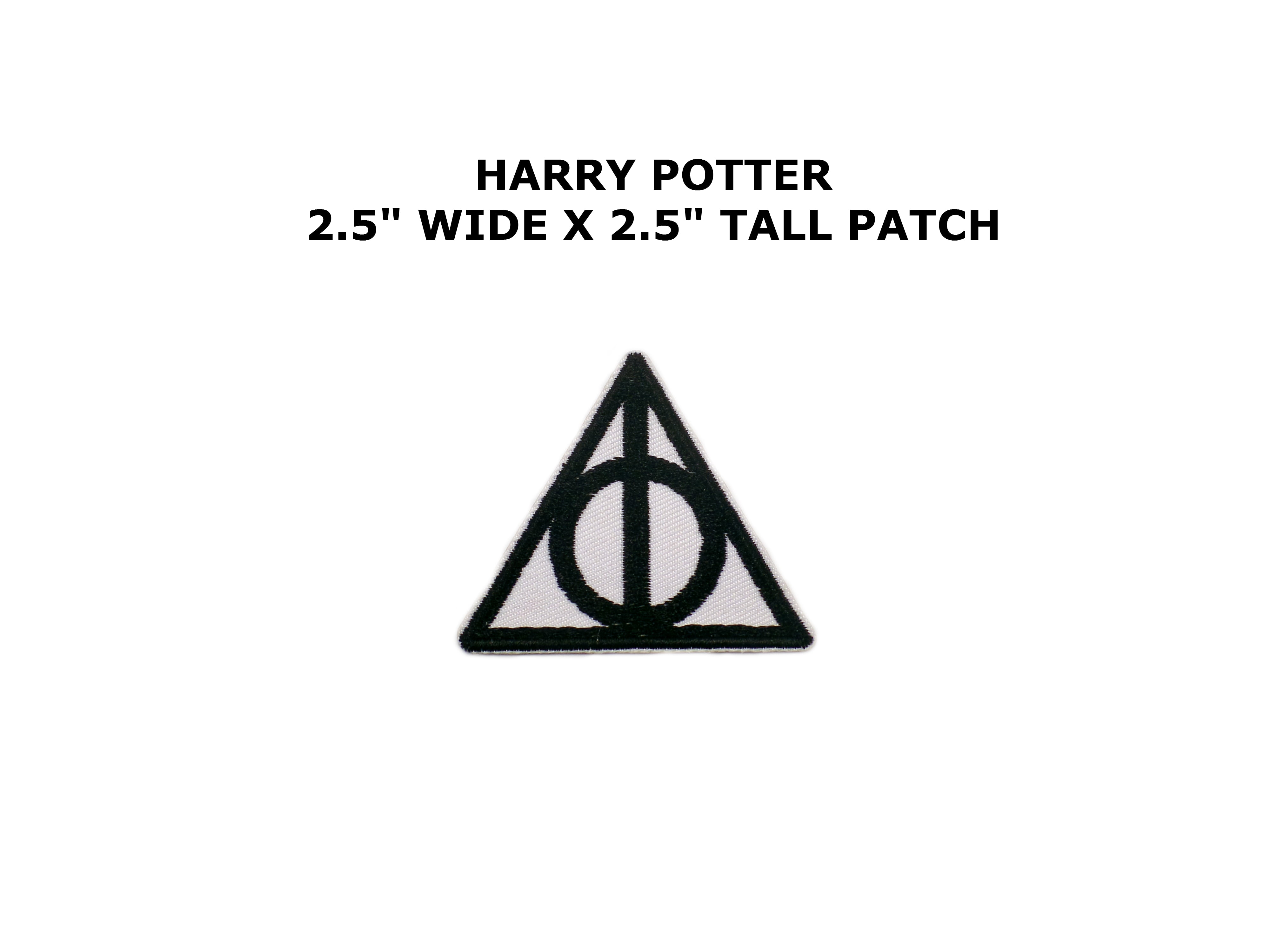 Harry Potter Deathly Hallow Embroidered Iron On Sew On Patch Badge For Clothes 