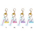 thumbnail image 3 of Lindos dijes de anime para bolso, dijes para bolso, colgantes de arena fluida, accesorios de decoración para bolsos, azul claro, 3 of 5