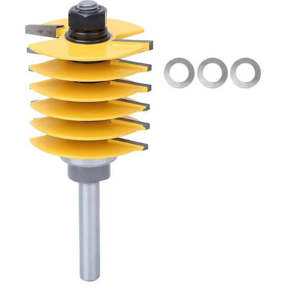Finger Glue Joint Router Bit, Reversible Adjustable Bearing Finger Joint, Milling Cutter For Density Boards Chipboard Solid Wood Woodworking