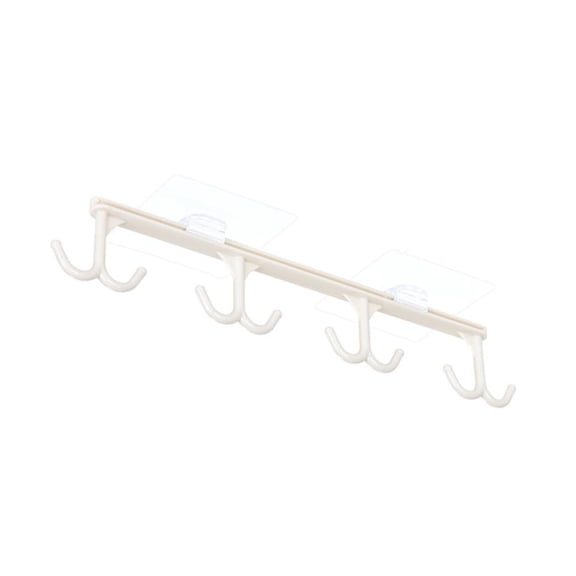 Rack,Kitchen Cup Holder Rack Adhesive Under Shelf Board Hook Cupboard Hanger Organizer