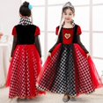 thumbnail image 4 of Disfraz de reina de corazones deslumbrante para niñas Vestido de cosplay de Alicia en el país de las maravillas, 4 of 4
