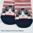 thumbnail image 5 of LOFIR Womens Fuzzy Socks, Cozy Winter Warm Fluffy Cute Cat Animal Home Slipper Ankle Socks for Women and Girls, 5 Pack, 5 of 8