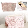 thumbnail image 3 of Small Fresh Floral Cosmetic Bag Large Capacity Travel Toiletries Organizer Makeup Pouch for Women Girls, 3 of 6