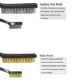 thumbnail image 3 of Wire Brush Brass Brush for Rust Removal Small Wire Brush Cleaning Welding Slag (Brass), 3 of 5