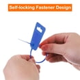 thumbnail image 3 of 25pcs Marker Cable Zip Ties, 8 Inch Self-Locking Labels Zip Tie Wraps for Indoor and Outdoor, 3/16", Blue, 3 of 5