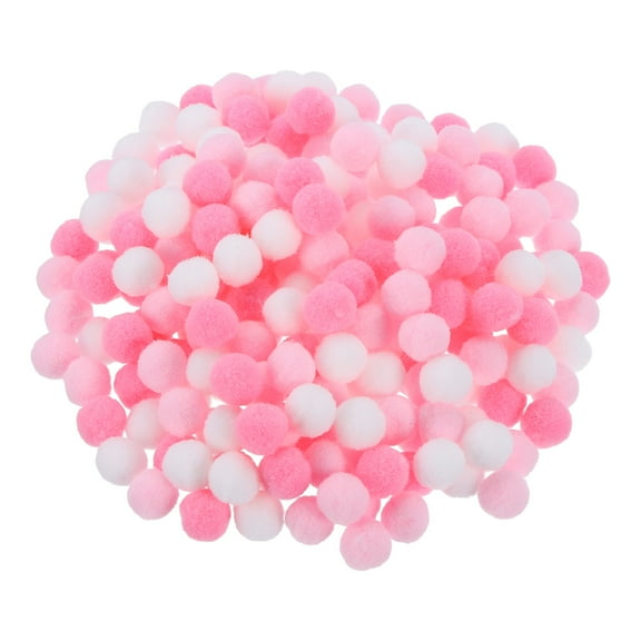 Pom Felt Balls Felting Fabric 1cm 10mm Pink White for Home Craft Project DIY Pack of 500