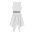 thumbnail image 5 of Rswnyirn Women's Tunic Sleeveless Color Block Lyrical Dance Dress Liturgical Praise Worship Dance White S, 5 of 7