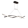 thumbnail image 6 of ChicHomey Wave Design LED Pendant Light with Remote,Adjustable Height, 3 Color Temp/Dimmable,47" Modern LED Pendant Lighting, Black, 6 of 10