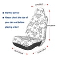 thumbnail image 3 of Goofa Sea Turtle Pattern Elastic Car Seat Cover - Stretchable Auto Seat Protector, Easy to Install and Clean for Cars, SUVs, Trucks, and Vans, 3 of 5