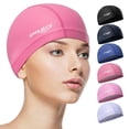 thumbnail image 1 of Gorro de baño COOLMATE de tela impermeable para mujeres y hombres adultos, 1 of 8