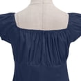 thumbnail image 3 of DISKEBUISS Women's T-Shirts - Cute Square Neck Puff Short Sleeve Slim Fit Top for Parties & Going Out, 3 of 6