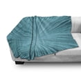 thumbnail image 2 of Teal Soft Flannel Fleece Throw Blanket, Abstract Vortex Design with Fireworks Celebration Monochrome Artwork, Cozy Plush for Indoor and Outdoor Use, 50" x 60", Turquoise Teal, by Ambesonne, 2 of 5