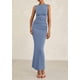 thumbnail image 4 of Vestido midi PRETTYGARDEN 2025 de verano sin mangas con pliegues para mujer, 4 of 9