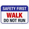 thumbnail image 1 of Safety First Walk Do Not Run Pool Sign,, 1 of 1