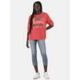 thumbnail image 2 of Women's and Women's Plus Christmas Santa Claus Graphic Sweatshirt Pullover from Holiday Time, Sizes S-XXXL, 2 of 5