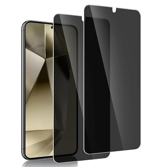 ZYQEEE 2 Pack Privacy Screen Protector for Samsung Galaxy S22 Plus/S22  6.6", Anti-Spy Tempered Glass, Bubble-Free, Easy Install