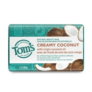 Tom's of Maine Natural Beauty Bar Soap, Creamy Coconut With Virgin Coconut Oil, 5 oz. 6-Pack (Packaging May Vary)