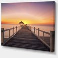 thumbnail image 2 of Pont en Bois Large vers la Mer, 2 of 3