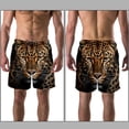 thumbnail image 3 of luoweisi Men's Beach Shorts Quick Dry Swim Trunks with Mesh Lining Leopard S, 3 of 5