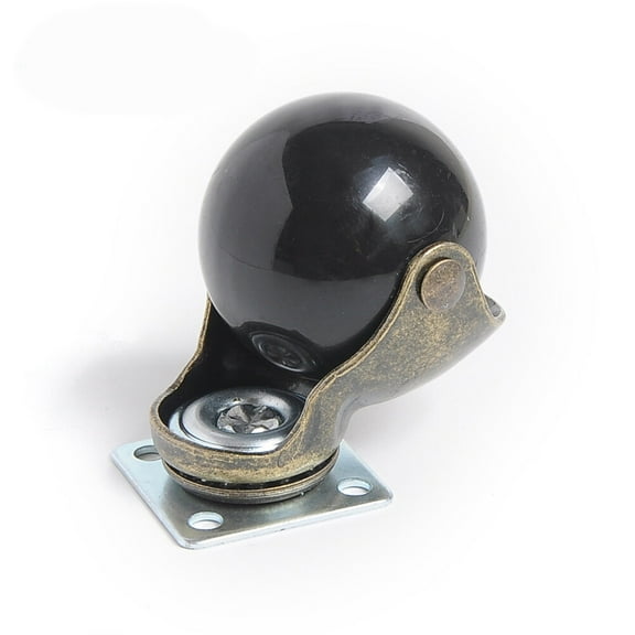 unbranded 4PCS 1.5 Inch Office Chair Round Swivel Industrial Universal Wheels Mute Flat Base Casters