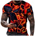 thumbnail image 2 of Herrnalise Gift For Men Men Casual Fashion Round Neck Pullover Print T-Shirt Short Sleeve Tops under $10, 2 of 5
