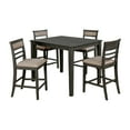 thumbnail image 2 of Furniture of America Mason 5-Piece Counter Height Dining Set, Gray, 2 of 8