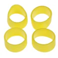 thumbnail image 1 of 4Pcs/lot Silicone Tennis Racket Grip Ring Handle Closure Rubber Sweat-absorbing Band Fixed Stretchable Handle Tennis Accessories Yellow 4pcs, 1 of 6