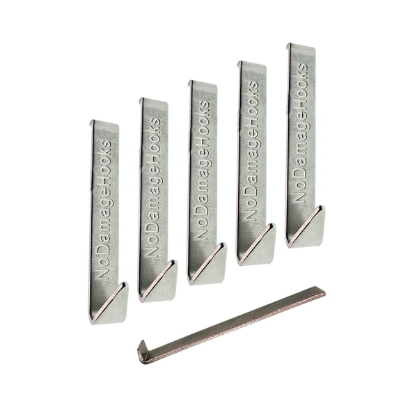 The Original NoDamageHooks for Fiber Cement Board Siding (5 hooks and 1 tool) Invented and made in the USA!! Please watch installation video!! As seen on Ask This Old House!!