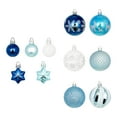 thumbnail image 3 of 44 Pieces Christmas Balls Ornaments Christmas Tree Decoration Baubles Assortment Blue White, 3 of 10