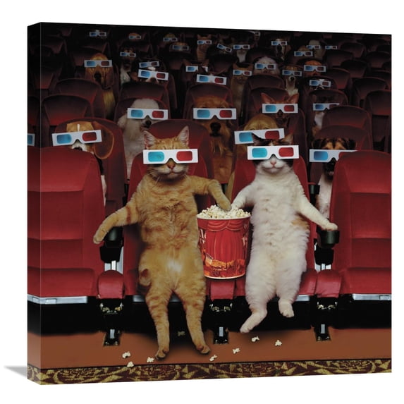 Global Gallery John Lund '3-D Movie' Canvas Wall Art